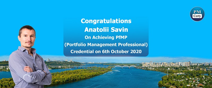 Congratulations Anatolii on Achieving PfMP..!